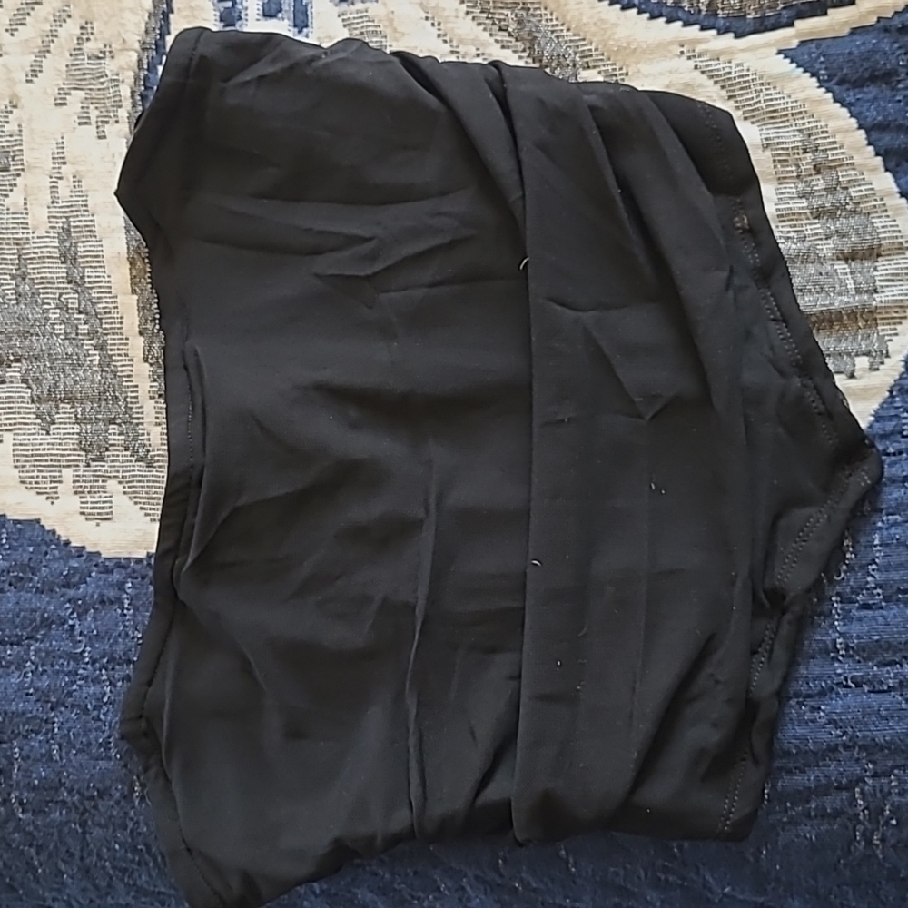SHEIN MOD Solid Ruched Bandana Tube Top